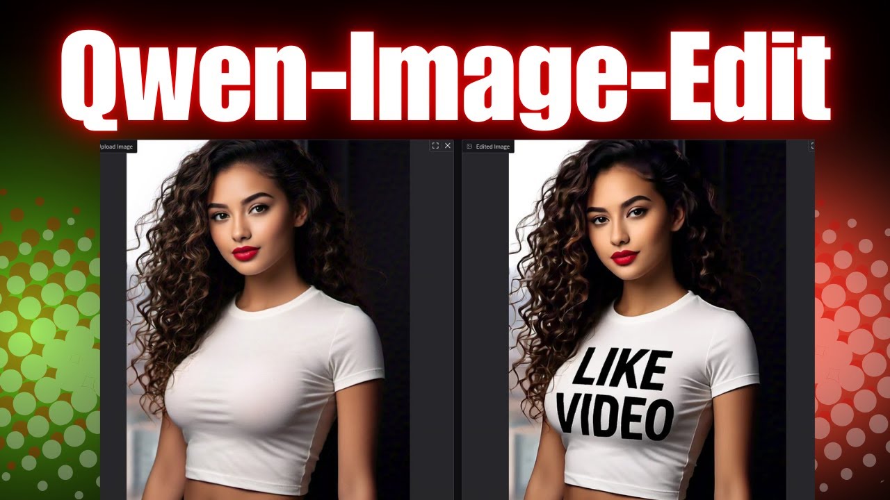 Qwen Image Edit AI model demonstration